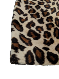 [M/L] 90s Fuzzy Leopard Mini Skirt
