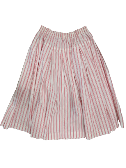 [M] Liz Claiborne Pink Striped Midi Skirt