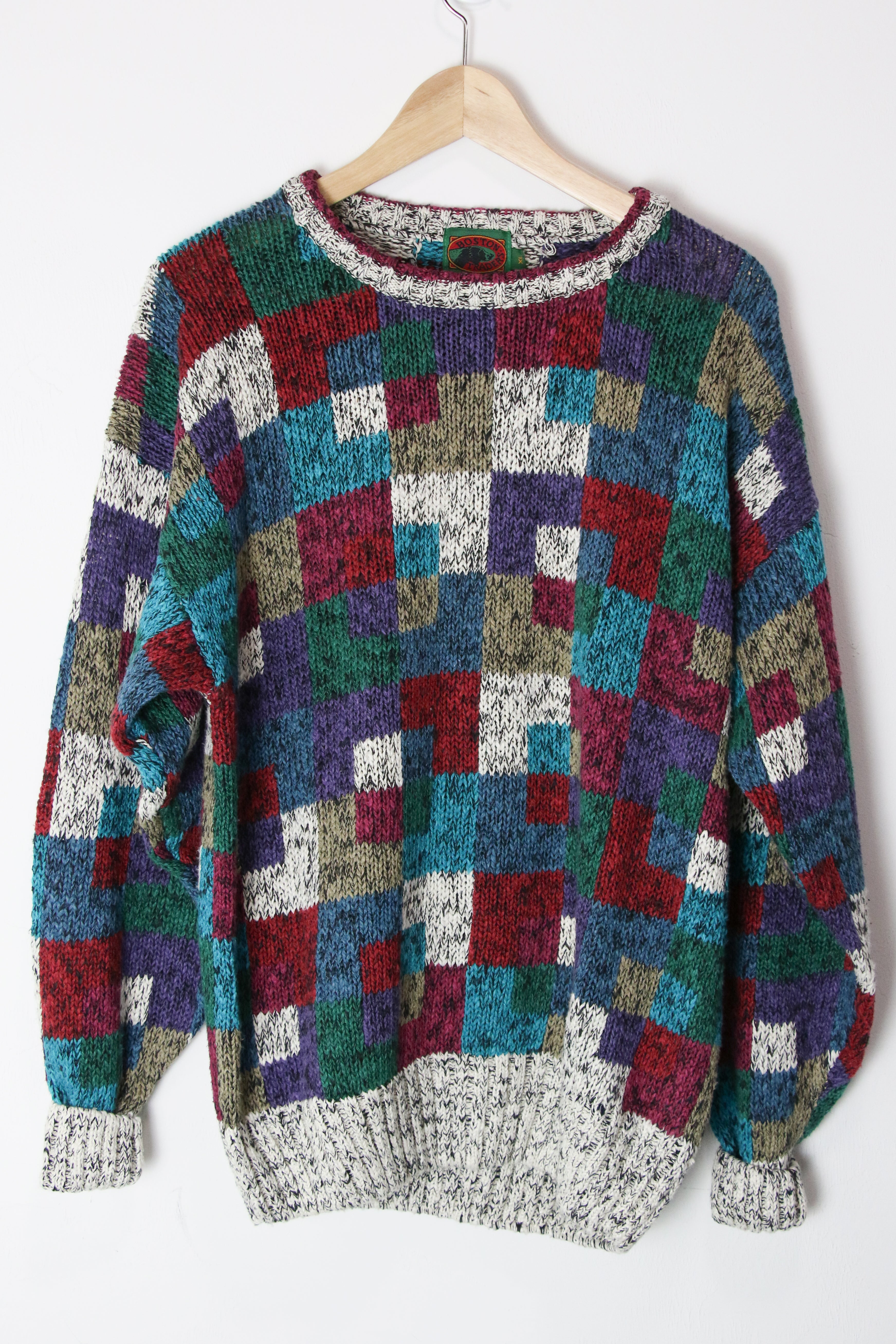 [XL] 1990s Colorblock Sweater