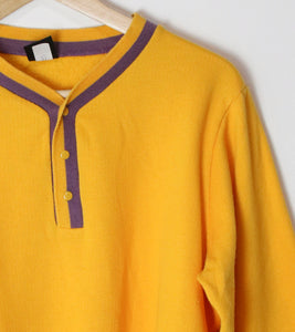 [M] Yellow Purple Sweatshirt