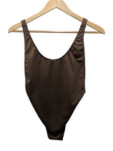 [M] NWOT ASOS Brown One Piece Thong Swimsuit