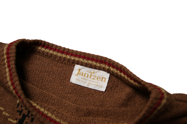 [S] Jantzen Flower Print Sweater