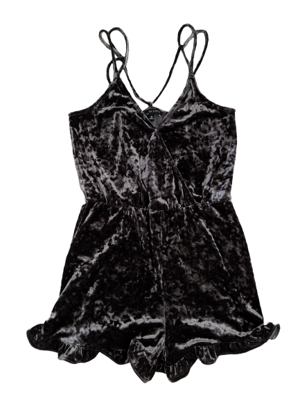 [M] Kendall & Kylie Crushed Velvet Romper