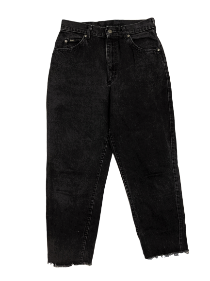 [M] Vintage Lee Black High Waisted Mom Jeans
