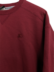 [M] 90s Starter Maroon Crewneck Sweatshirt