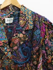 [M/L] Quilted Paisley Boxy Blazer
