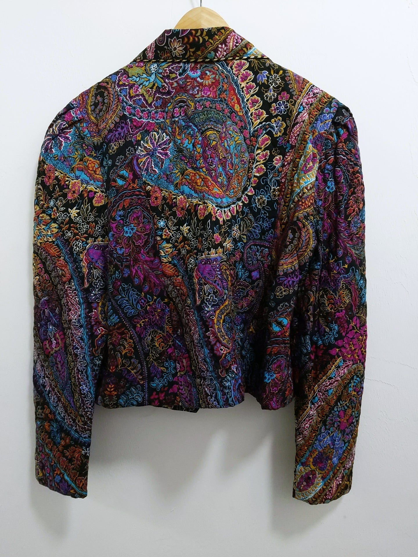 [M/L] Quilted Paisley Boxy Blazer