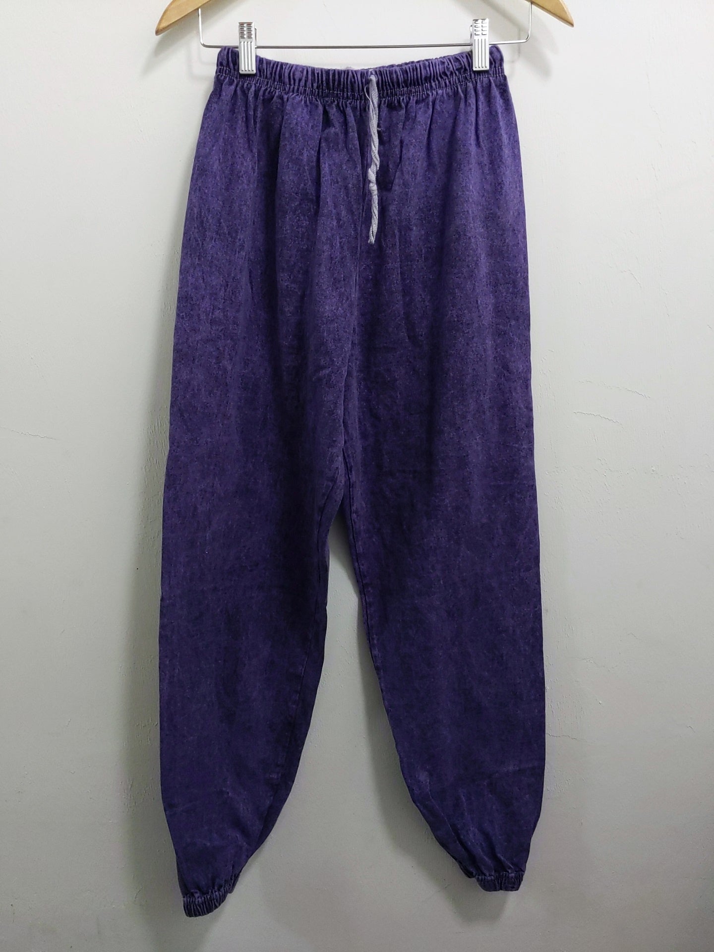 [L] 1980s Purple Acid Wash Sweatpants