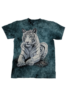 [L] The Mountain White Tiger Tie-Dye T-Shirt